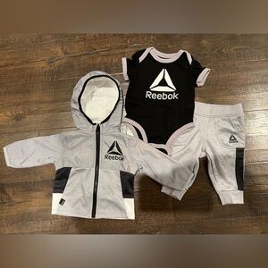 Reebok Infant Hoodie and Bodysuit Set
